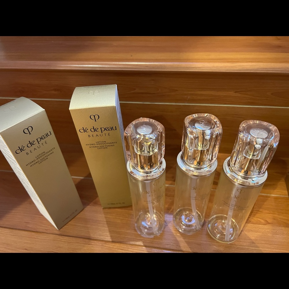 Cle De Peau empty bottles